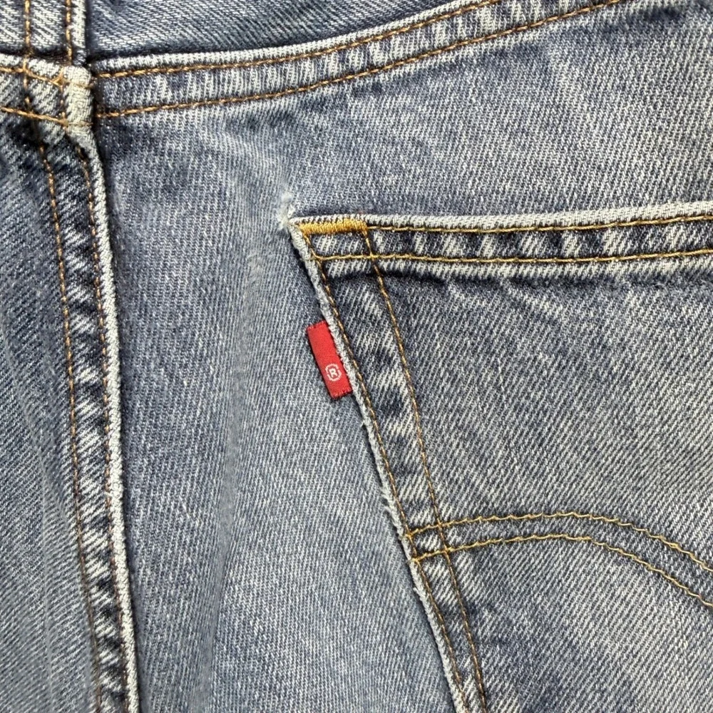 Levis 505 Regular Fit‎ Straight Leg Blue Denim Jeans Mens 33x36 Medium Wash